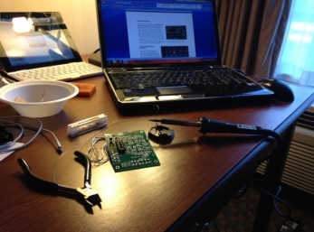 Our homework Monday night was to finish soldering our clock together. You must be careful because the soldering tools gets very HOT!