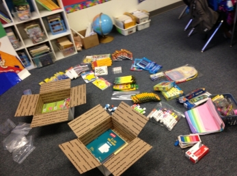 After learning about the children of Banaba, we realized they could use some supplies. So we collected school supplies to send to them.